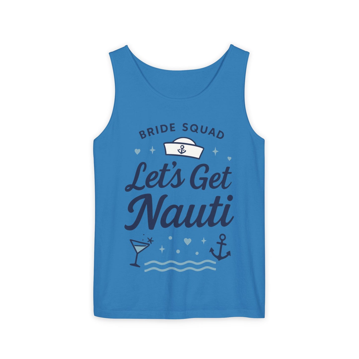 Lets Get Nauti Tank Top, Nautical Bachelorette Party Tee, Bride Squad Gift, Bridesmaid Hen Party Top, Fun Nautical Wedding Shirt