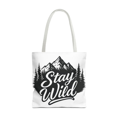 Stay Wild Tote Bag | Eco-friendly Shopping Bag, Adventure Tote, Outdoor Enthusiast Gift, Stylish Carryall, Perfect for Summer Adventures