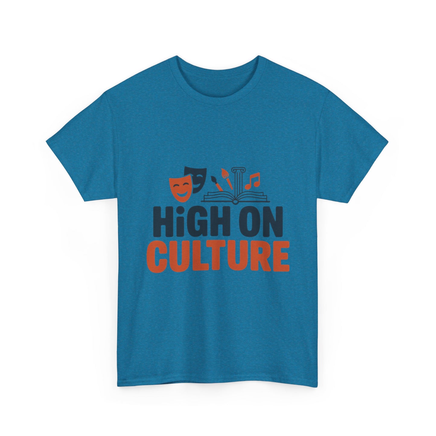 High on Culture Mens T-Shirt, Funny Cultural Graphic Tee, Art Humor