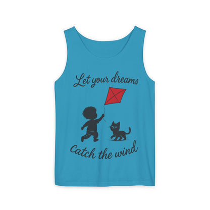Dream-Catching Tank Top - Lightweight, Womens, Inspirational Graphic Tee, Summer Wear, Perfect Gift for Kids & Families