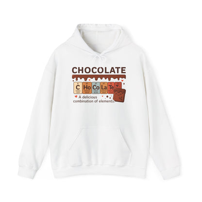 Chocolate Lover's Comfort Hoodie, Perfect Gift for Chemistry Lovers, Casual Wear, Sweet Treats Enthusiasts, Birthdays, Chemistry Students