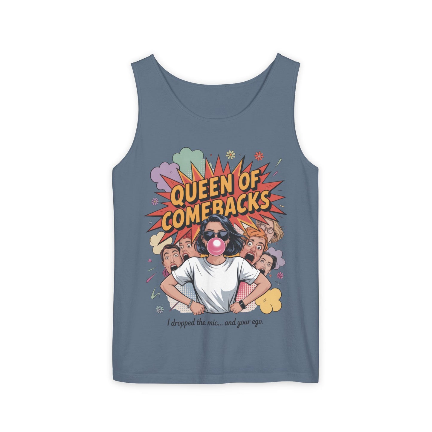 Funny Women's Tank Top, Queen of Comebacks Tee, Funny Graphic Tank, Gift for Her, Casual Wear, Comedy Apparel
