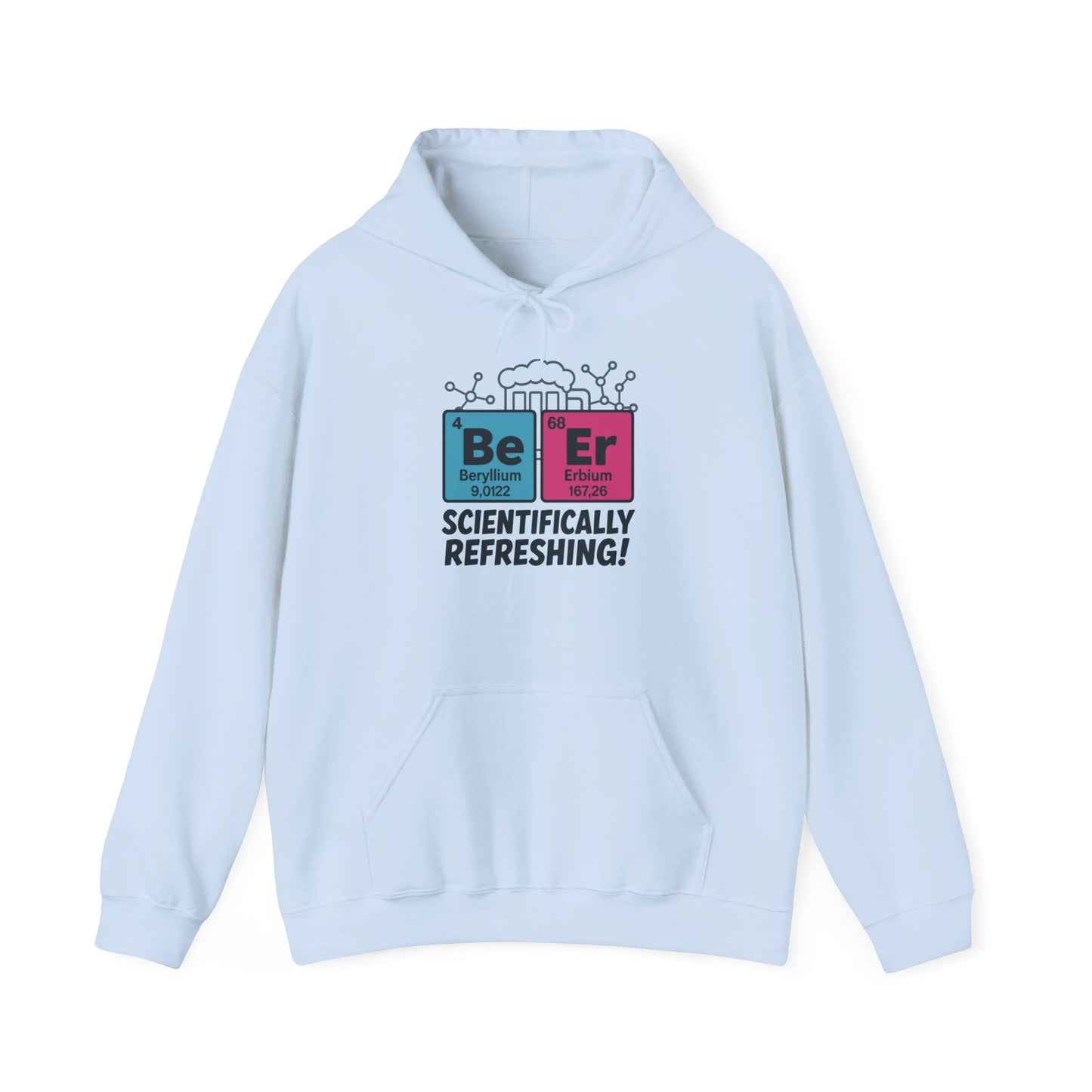 Scientifically Refreshing Beer Mens Hoodie, Gift for Beer Lovers, Science-Inspired Apparel, Perfect for Parties and Gatherings