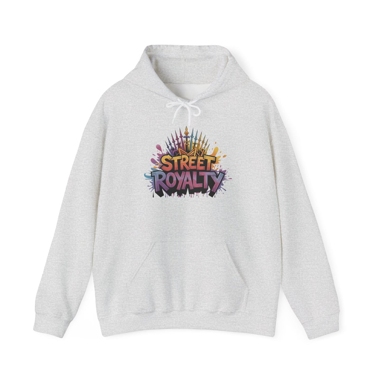Street Royalty Women's Hoodie, Graffiti Crown Graphic Pullover, Urban Streetwear Sweatshirt for Girls