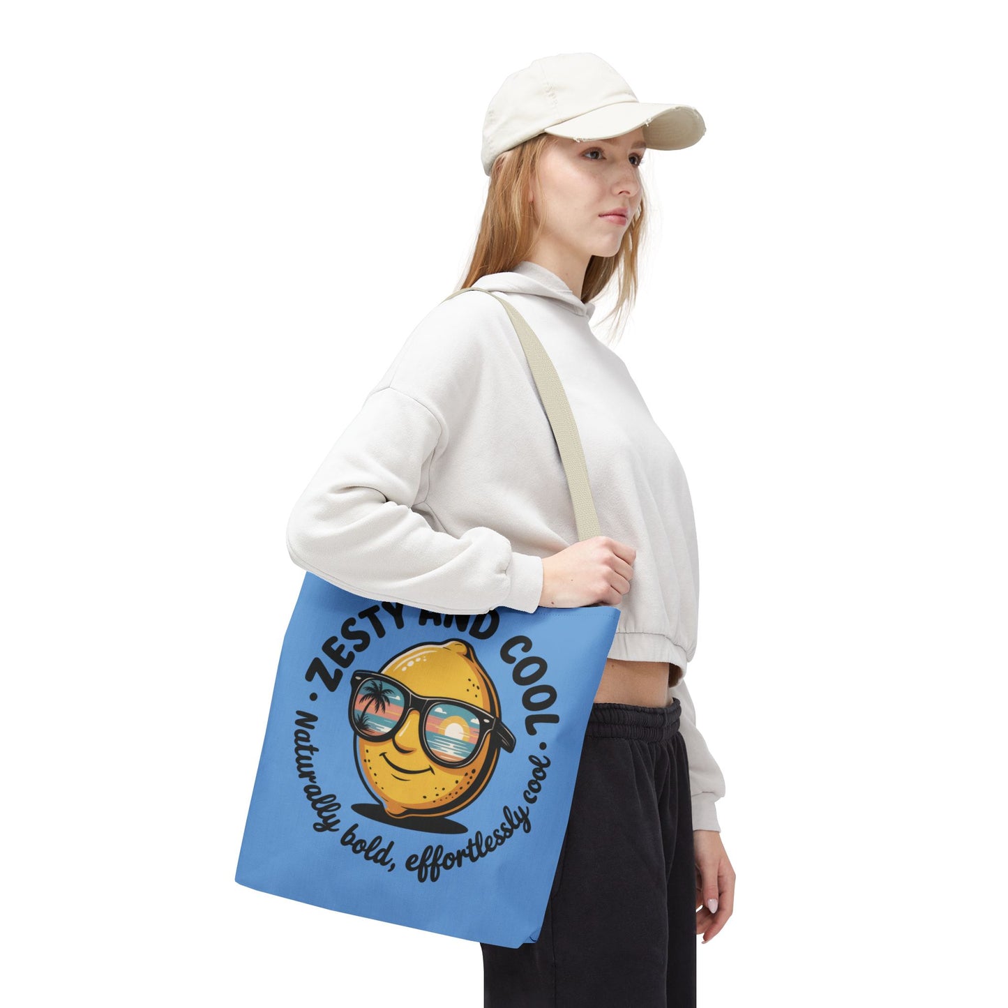Zesty Lemon Tote Bag - Fun & Bold Carry-All for Everyday Use, Summer, Beach Days, Gifts, Eco-Friendly Shopping, Large Tote Bag