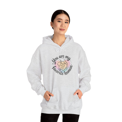 You Are My Favorite Human Hoodie, Cute Mom and Baby Pastel Design, Mothers Day Hooded Sweatshirt Gift