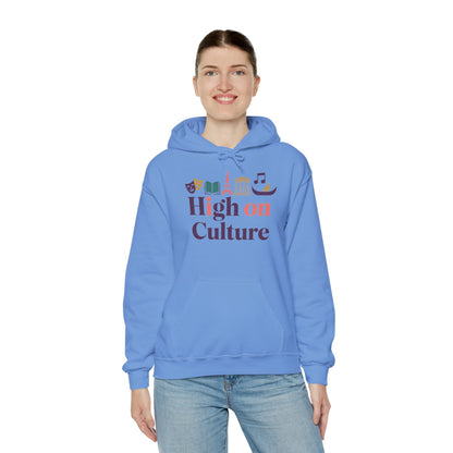 Womens Heavy Blend™ Hooded Sweatshirt, High on Culture Womens Hoodie, Cozy Cultural Graphic Hoodie