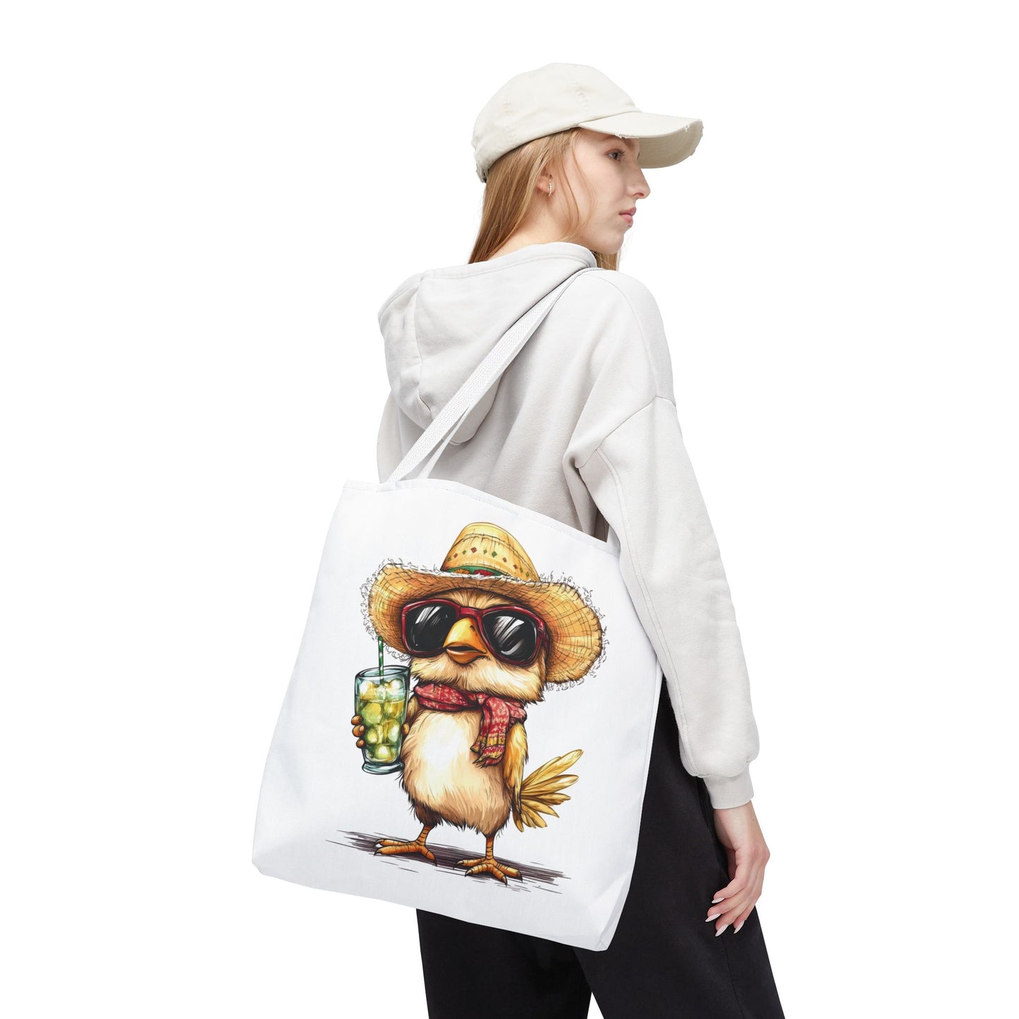 Chic Summer Tote Bag, Fun Bird Design, Beach Bag, Vacation Accessory, Perfect Gift for Bird Lovers, Eco-Friendly Shopper