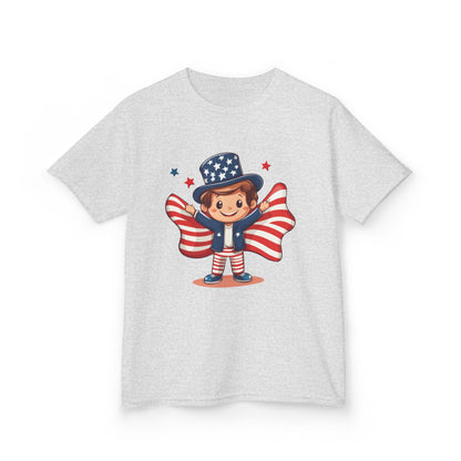 4th of July Kids T-Shirt,Kids  Unisex Patriotic Tee, American Flag Outfit for Boys and Girls, Independence Day Shirt, Cute American Shirt