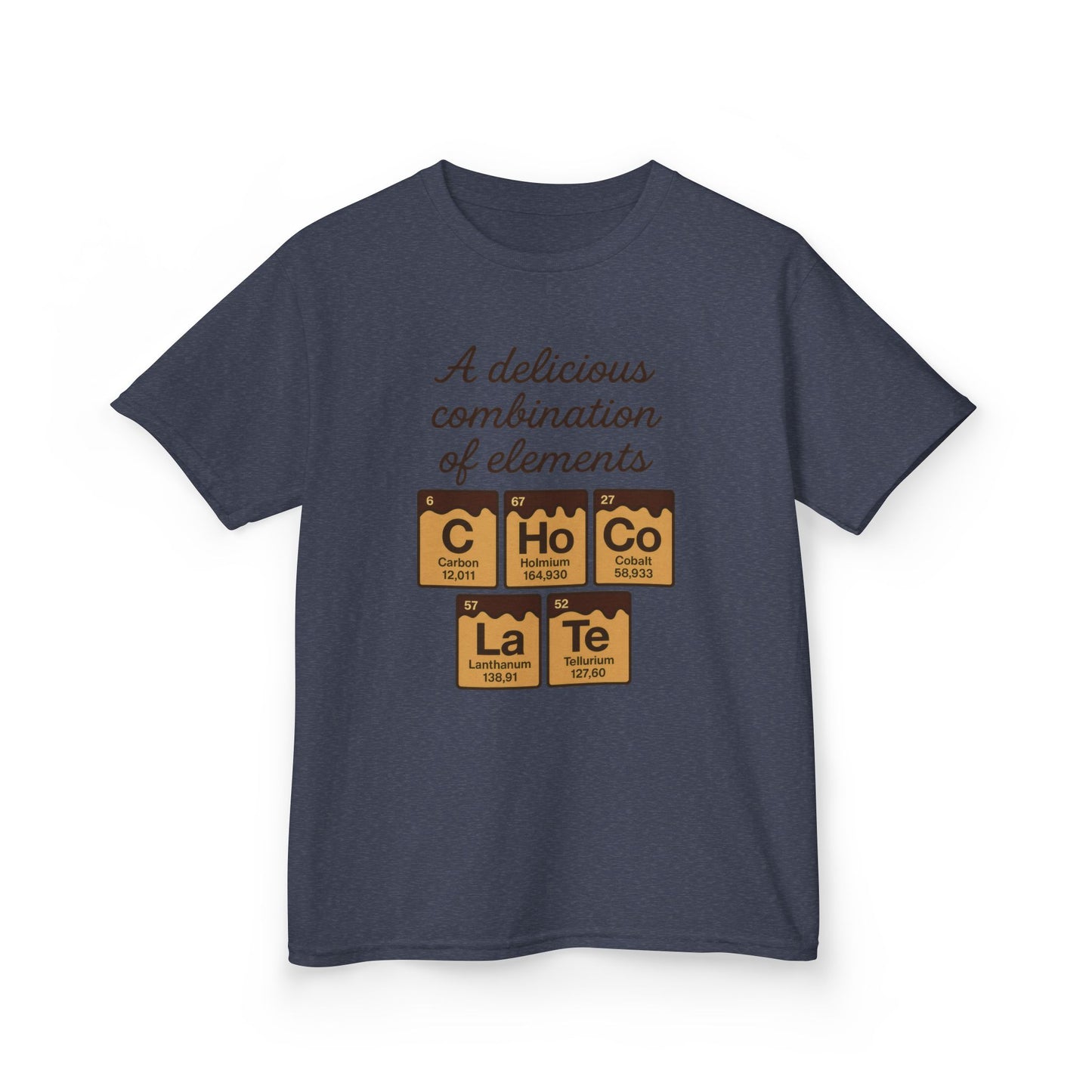 Funny Chocolate Science Young Girl T-Shirt, Choco-LaTe Element Shirt, Sweet Science Gift, Children's Gift, Birthday Party