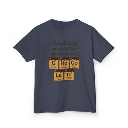 Funny Chocolate Science Young Girl T-Shirt, Choco-LaTe Element Shirt, Sweet Science Gift, Children's Gift, Birthday Party
