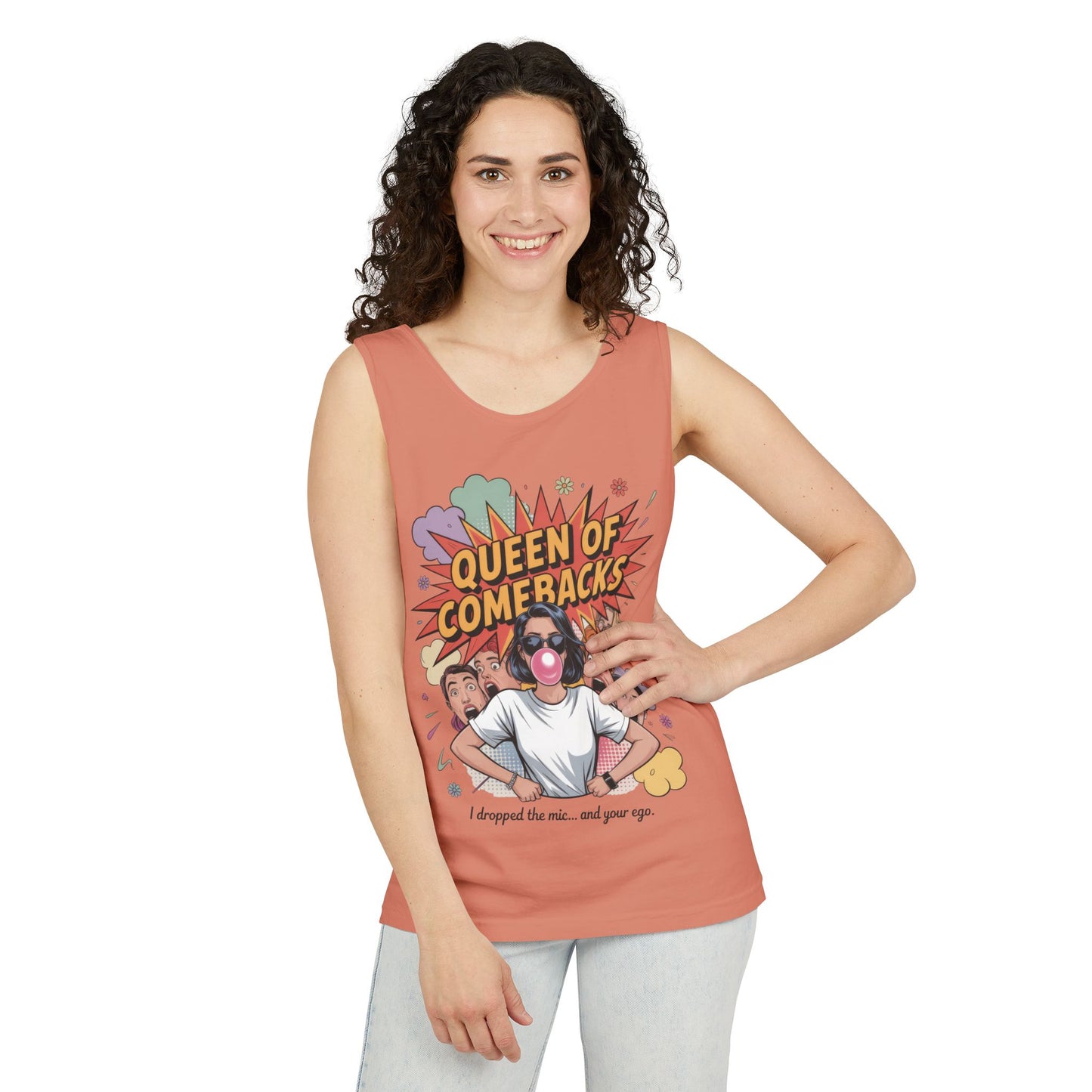 Funny Women's Tank Top, Queen of Comebacks Tee, Funny Graphic Tank, Gift for Her, Casual Wear, Comedy Apparel