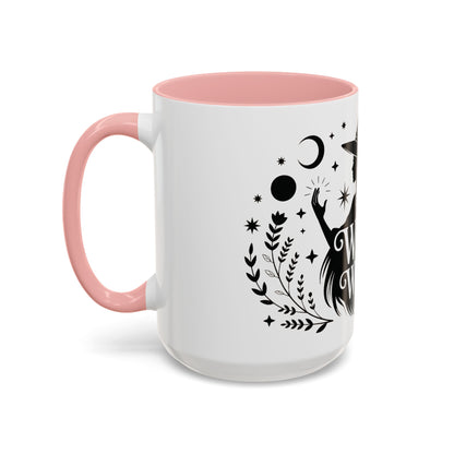 The Witch Within Mug, Minimalist Witchy Coffee Cup, Celestial Feminine Power Gift, Spiritual Boho Halloween Drinkware, Coffee Mug (11, 15oz)