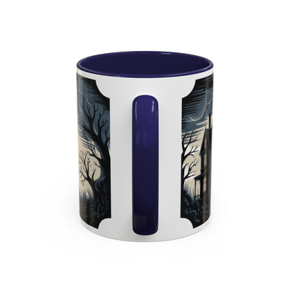 The House of Whispers Mug, Haunted Mansion Gothic Coffee Cup, Spooky Halloween Gift for Horror Lovers, Accent Coffee Mug (11, 15oz)