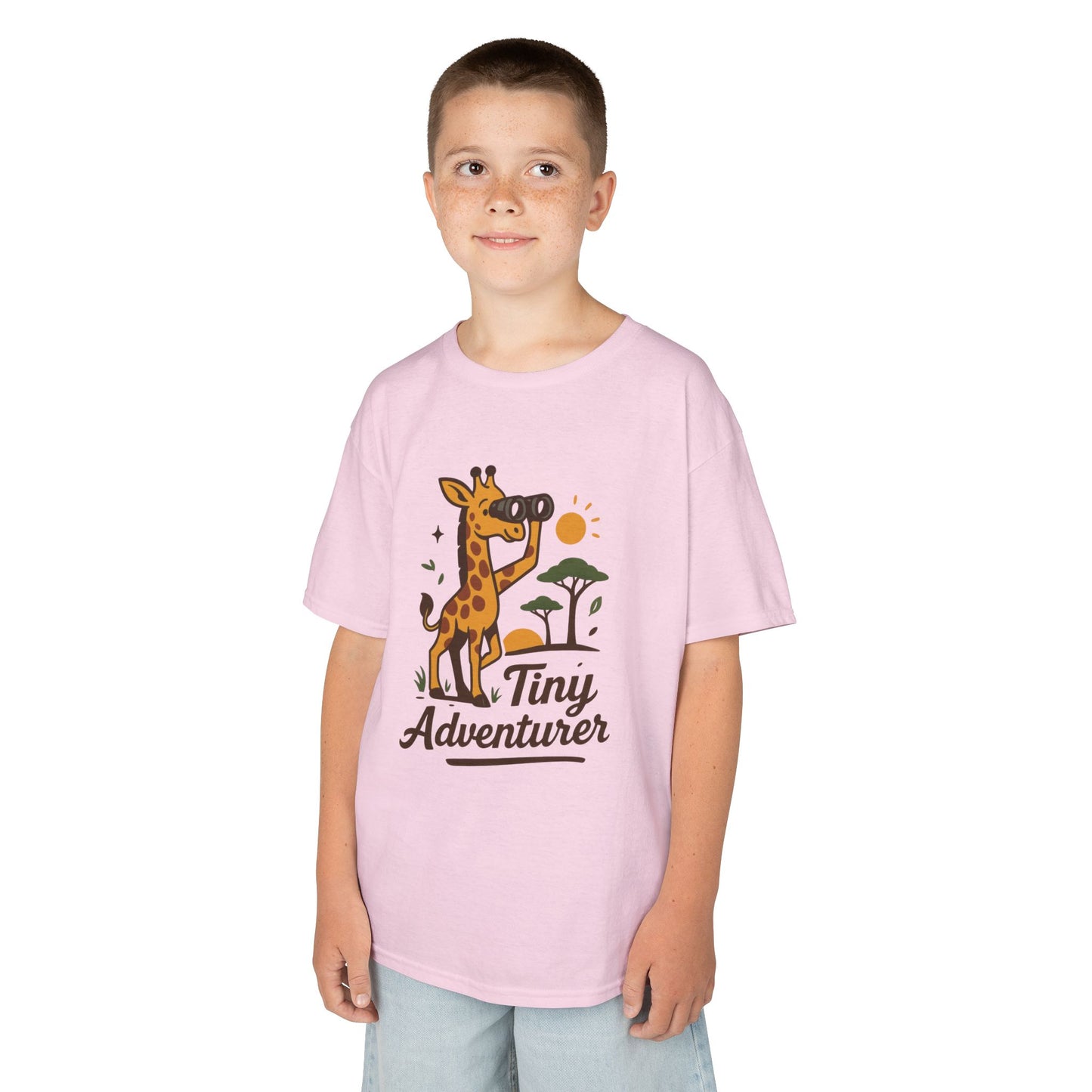 Tiny Adventurer Kids Tee, Giraffe T-Shirt, Children's Nature Shirt, Fun Kids Apparel, Birthday Gift for Boys and Girls