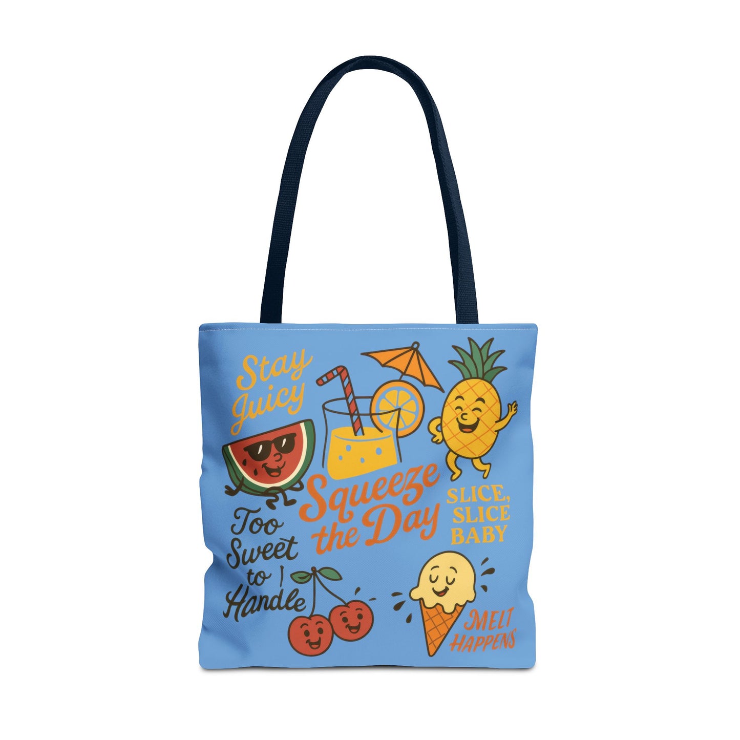 Juicy Summer Tote Bag, Fun Beach Carryall, Perfect for Grocery Shopping, Reusable Market Tote, Cute Gift for Fruit Lovers, Large Tote Bag