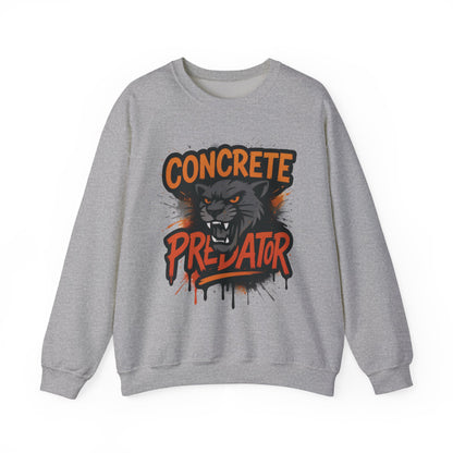 Men's Heavy Blend™ Crewneck Sweatshirt, Concrete Predator Mens Panther Crewneck Sweatshirt