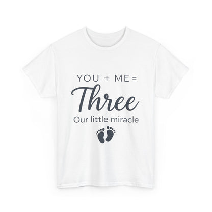 Maternity T-Shirt, Cute Pregnancy Announcement Shirt, Our Little Miracle Expecting Mom Gift, Baby Reveal Tee, Baby Showers Gift