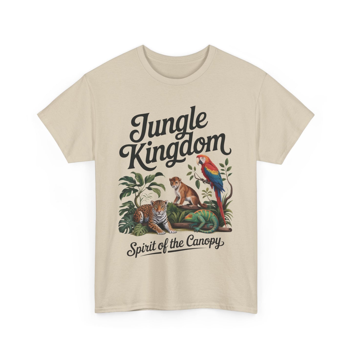 Mens Jungle Kingdom Tee - Nature Lover T-Shirt, Animal Graphic Tee, Eco-Friendly Gift, Summer Fashion, Adventure Outfit