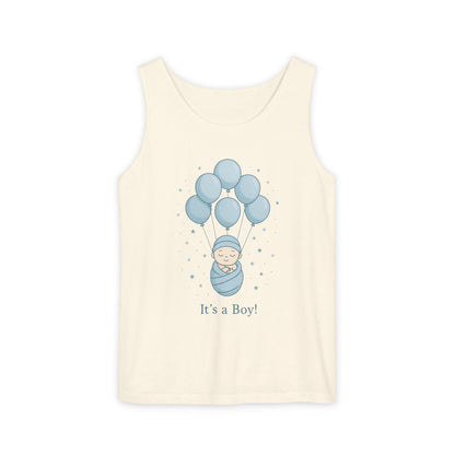 Its a Boy Maternity Tank Top, Baby Boy Pregnancy Announcement Tank, Gender Reveal Mom To Be Gift, Expecting Baby Shower Top