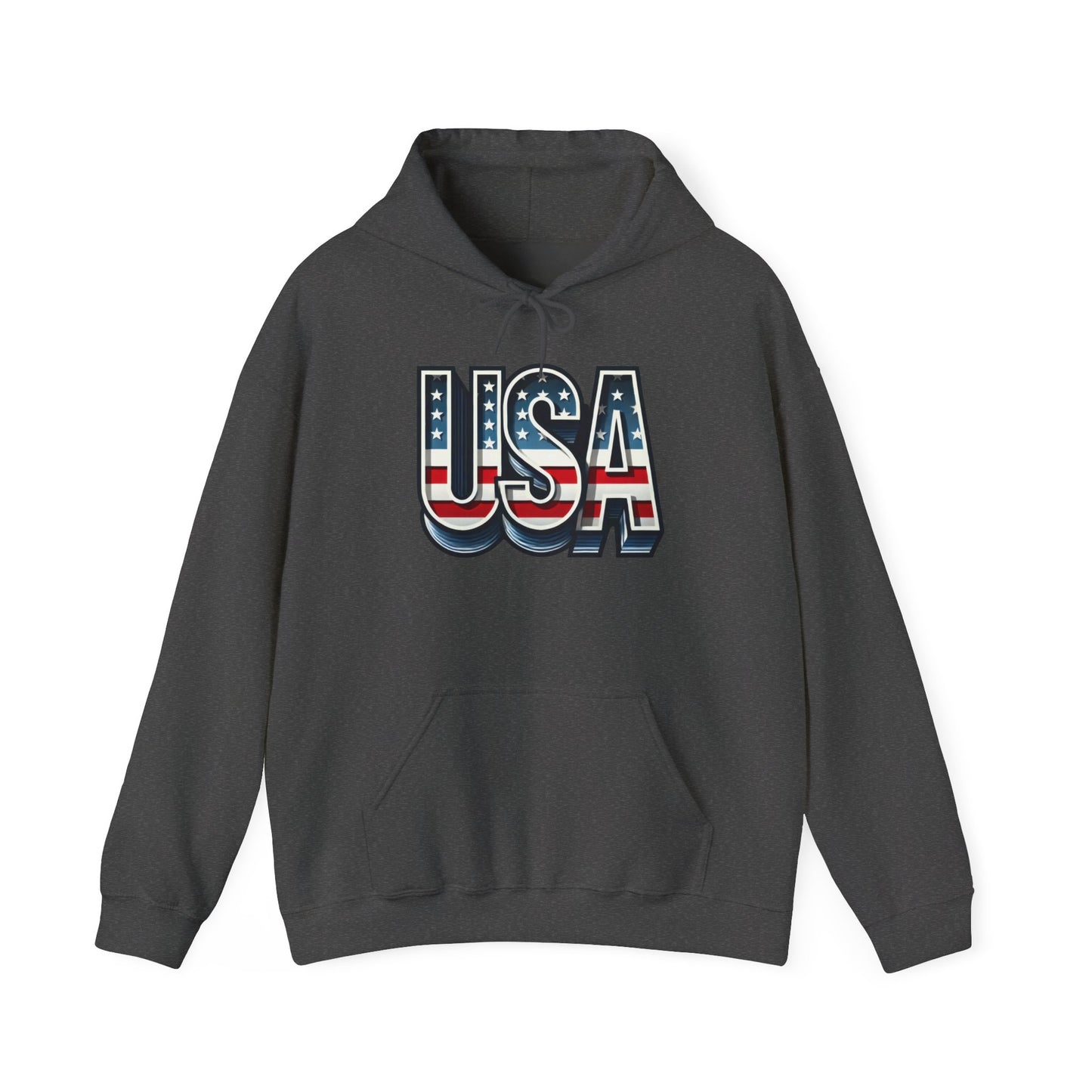 USA Flag Unisex Hoodie, Patriotic Sweatshirt, Independence Day Gift, American Pride Apparel, Casual Layering