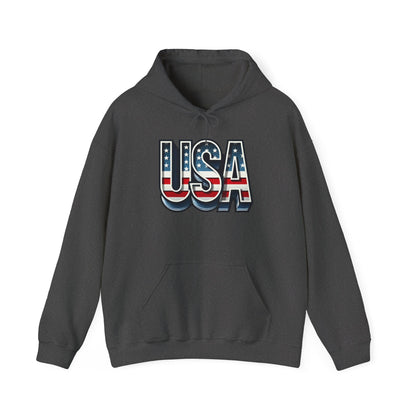 USA Flag Unisex Hoodie, Patriotic Sweatshirt, Independence Day Gift, American Pride Apparel, Casual Layering