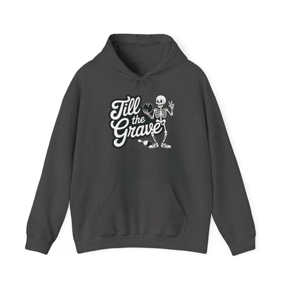 Funny Skeleton Bowling Mens Hoodie, Halloween Apparel, Funny Skeleton Bowling Shirt, Casual Mens Crewneck, Cool Bowler Skull Hoodie