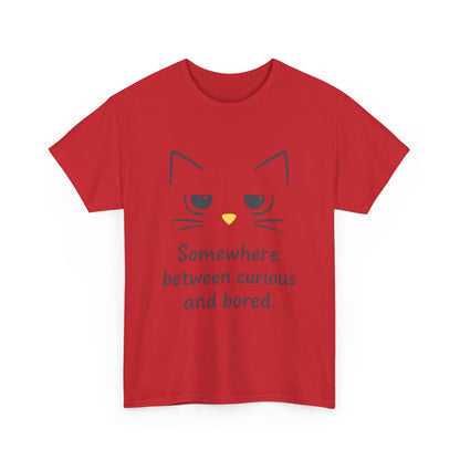 Funny Cat Quote Womens Tee, Comfortable Casual Shirt, Gift for Cat Lovers, Everyday Wear, Unique Humor Tee, Relaxed Fit Cotton