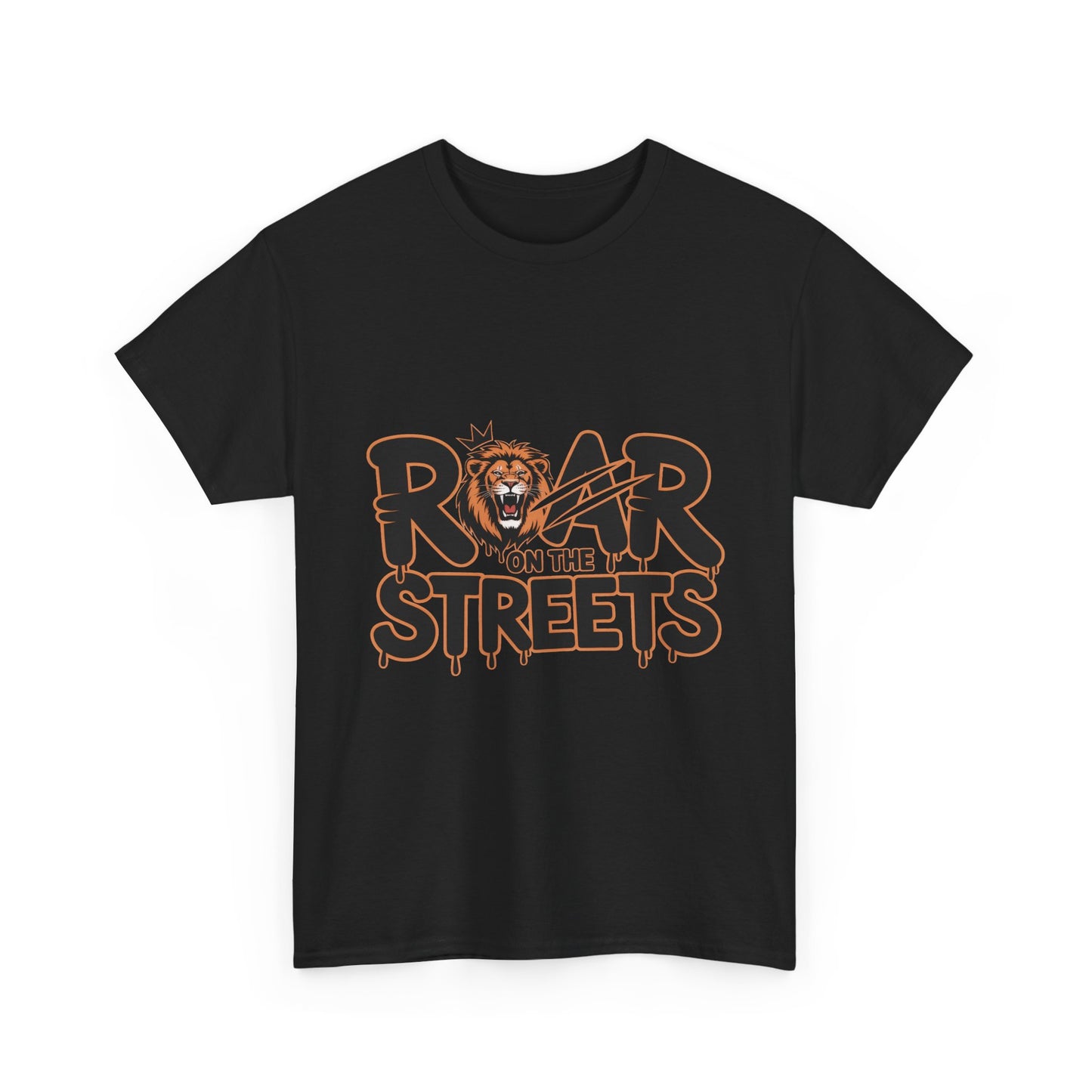 Roar on the Streets Lion Graphic Mens Urban T-Shirt, Lion Shirt, Street Vibe