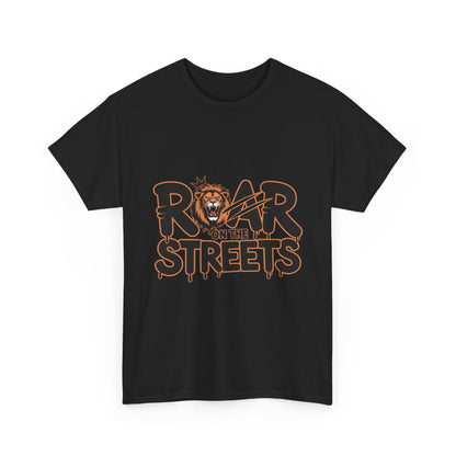 Roar on the Streets Lion Graphic Mens Urban T-Shirt, Lion Shirt, Street Vibe
