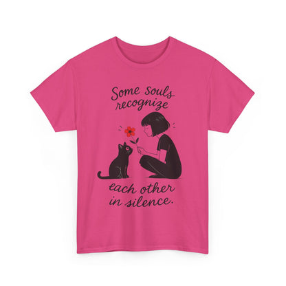 Cat Lover's Heavy Cotton Tee, Cute Cat Shirt, Pet Owner Gift, Animal Lover Apparel, Birthday Gift for Her, Women's Cotton T-Shirt, Cat Lover