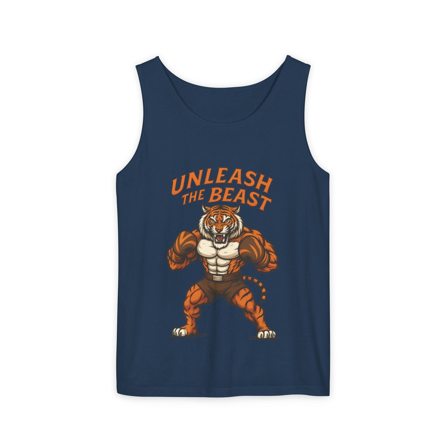 Unleash The Beast Tiger Gym Tank Top - Mens Workout Muscle Tank, Fitness Motivation Sleeveless Shirt, Bodybuilding Top, Strong Beast Gym Top