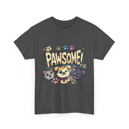Pawsome Pets Unisex Heavy Cotton Tee, for Pet Lovers, Animal Enthusiasts, Gift for Animal Lovers, Cute Pet Shirt, Fun Animal Tee