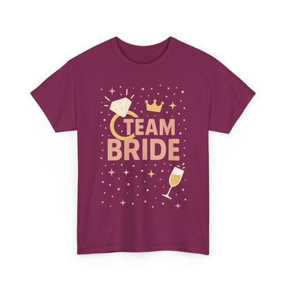 Team Bride T-Shirt, Bachelorette Party Tee, Bridesmaid Wedding Tee, Hen Party Matching Shirts, Bridal Shower,  Bridesmaids Gift