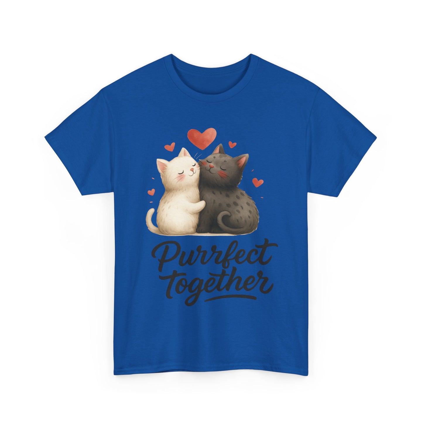 Purrfect Together Cat Womens Tee, Cute Cat Lovers Gift, Funny Animal T-Shirt, Womens Cotton Graphic Tee, Perfect for Valentine's Day, Pet [...]