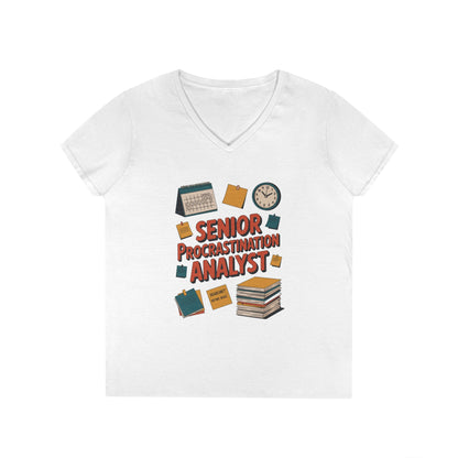 Senior Procrastination Analyst T-Shirt, Fun Gift for Students, Teachers, Graduates, Back to School, Relaxed Vibes, Office Humor Apparel