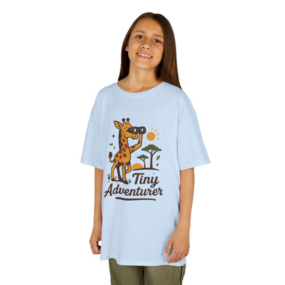 Tiny Adventurer Kids Tee, Giraffe T-Shirt, Children's Nature Shirt, Fun Kids Apparel, Birthday Gift for Boys and Girls