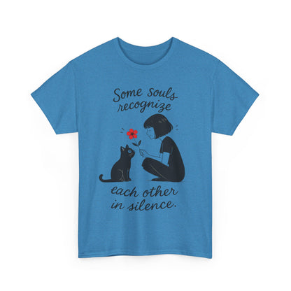 Cat Lover's Heavy Cotton Tee, Cute Cat Shirt, Pet Owner Gift, Animal Lover Apparel, Birthday Gift for Her, Women's Cotton T-Shirt, Cat Lover