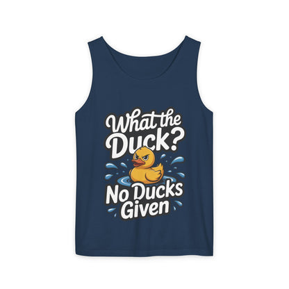 What The Duck Funny Womens Tank Top, No Ducks Given Tee, Sarcastic Duck Tee, Rubber Duck Graphic Tank, Humor Gift For Her,Beach Party Outfit