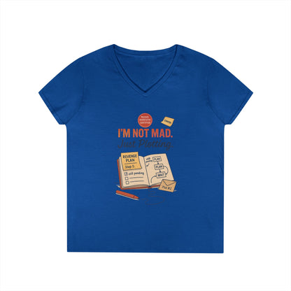 Sarcastic Womens T-Shirt, I'm Not Mad Just Plotting, Funny Passive Aggressive Revenge Tee, Funny Quote Shirt  for Women