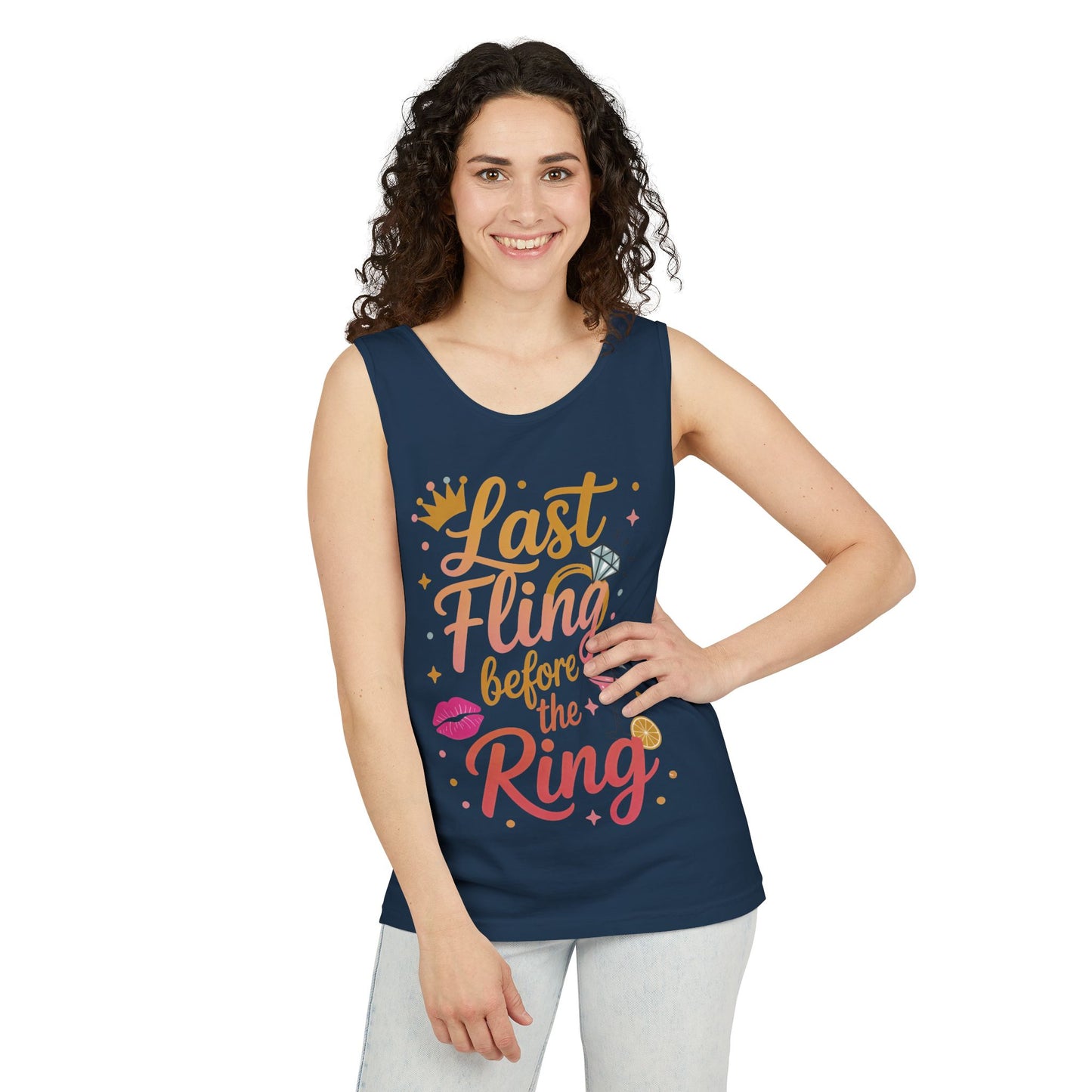 Last Fling Before the Ring T-Shirt, Bachelorette Party Tee, Bridesmaid Wedding Tee, Hen Party Shirts, Bridal Shower,  Bridesmaids Gift