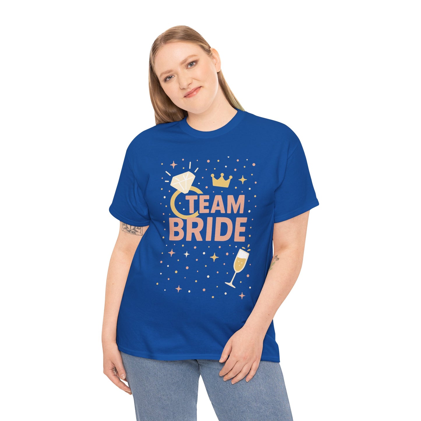 Team Bride T-Shirt, Bachelorette Party Tee, Bridesmaid Wedding Tee, Hen Party Matching Shirts, Bridal Shower,  Bridesmaids Gift