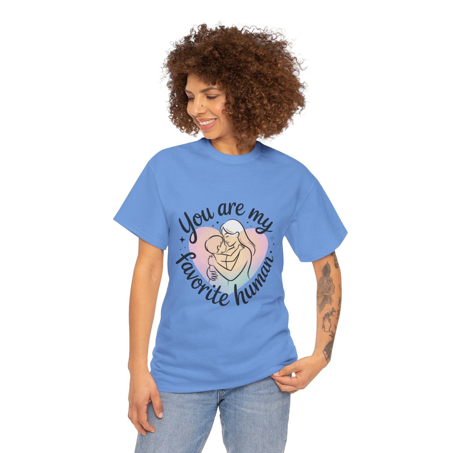 You Are My Favorite Human T-Shirt, Cute Mother and Child Shirt, Gift for Mom or Baby Shower, Mother's Day Gift