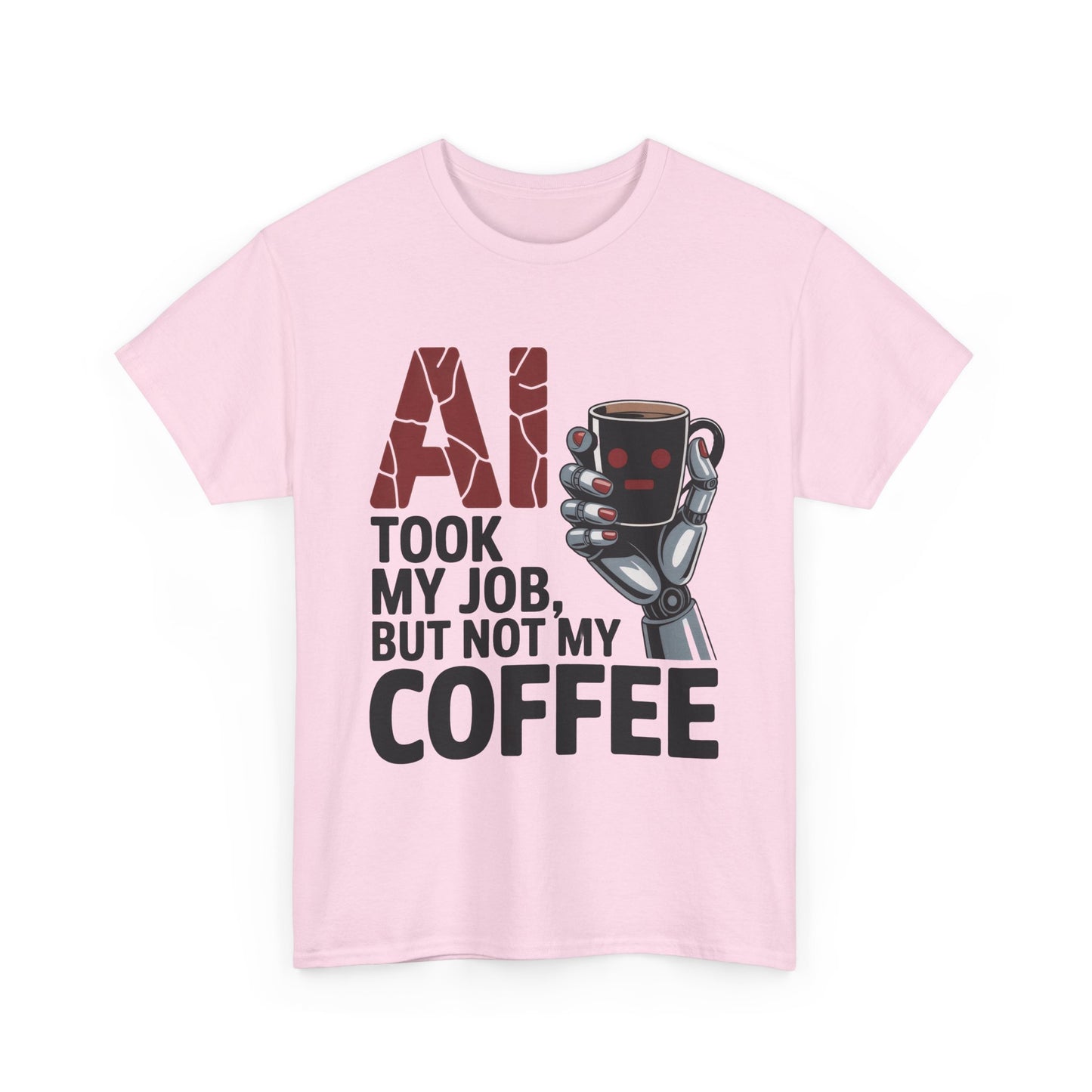 Women's AI Coffee T-Shirt, Funny Robot Job Humor Tee, Geek Sarcastic Gift for Her, Sarcastic Work Shirt, Career Humor