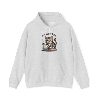 Cat Lover's Hoodie: Oops, I Did It Again, Funny Sweatshirt, Gifts for Animal Lovers, Cozy Hooded Sweatshirt, Pet Owner Apparel, Cute [...]