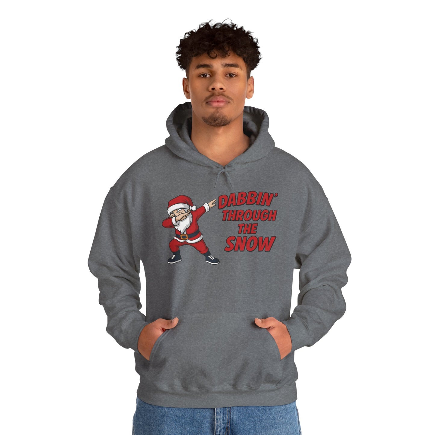 Dabbin Santa Men's Christmas Hoodie, Funny Holiday Sweatshirt
