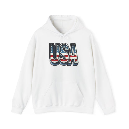USA Flag Unisex Hoodie, Patriotic Sweatshirt, Independence Day Gift, American Pride Apparel, Casual Layering
