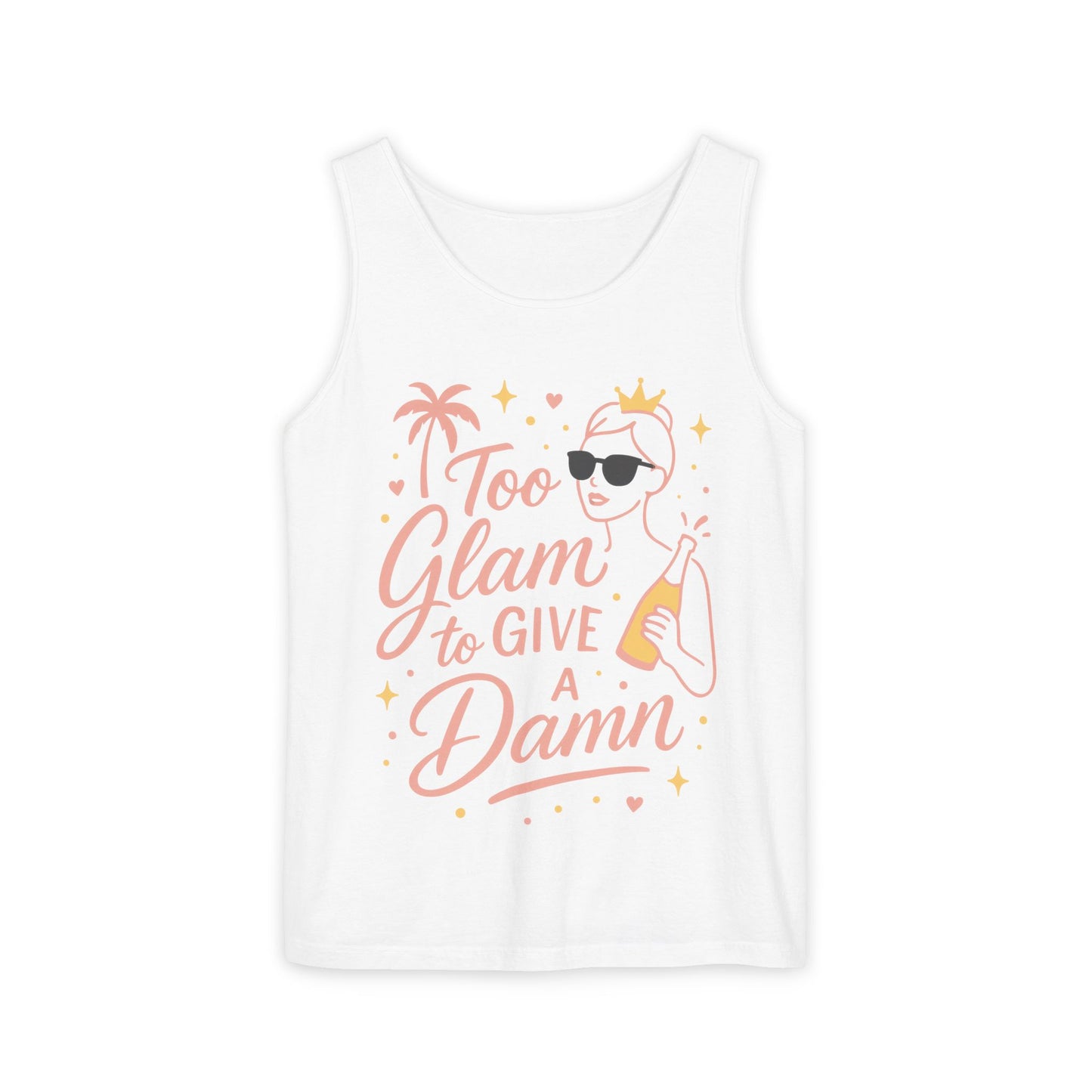Too Glam to Give a Damn Bridal Party Tank Top, Bachelorette Party Tee, Bridesmaid Wedding Tee, Hen Party Top, Bridal Shower,Bridesmaids Gift