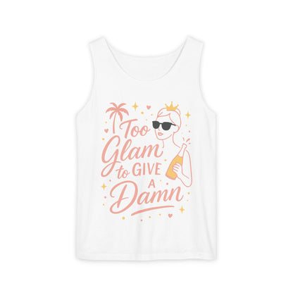 Too Glam to Give a Damn Bridal Party Tank Top, Bachelorette Party Tee, Bridesmaid Wedding Tee, Hen Party Top, Bridal Shower,Bridesmaids Gift