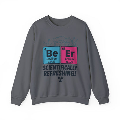 Scientifically Refreshing Beer Mens Sweatshirt, Gift for Beer Lovers, Science-Inspired Apparel, Perfect for Parties and Gatherings